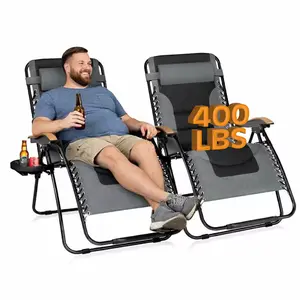 【Sophia & William】30” XXL Zero Gravity Chair – Extra Wide 28” XL/XXL Seats, Thick Padded Cushion, Heavy Duty 400LB Recliner with Cup Holder, Father’s & Mother’s Day Gift