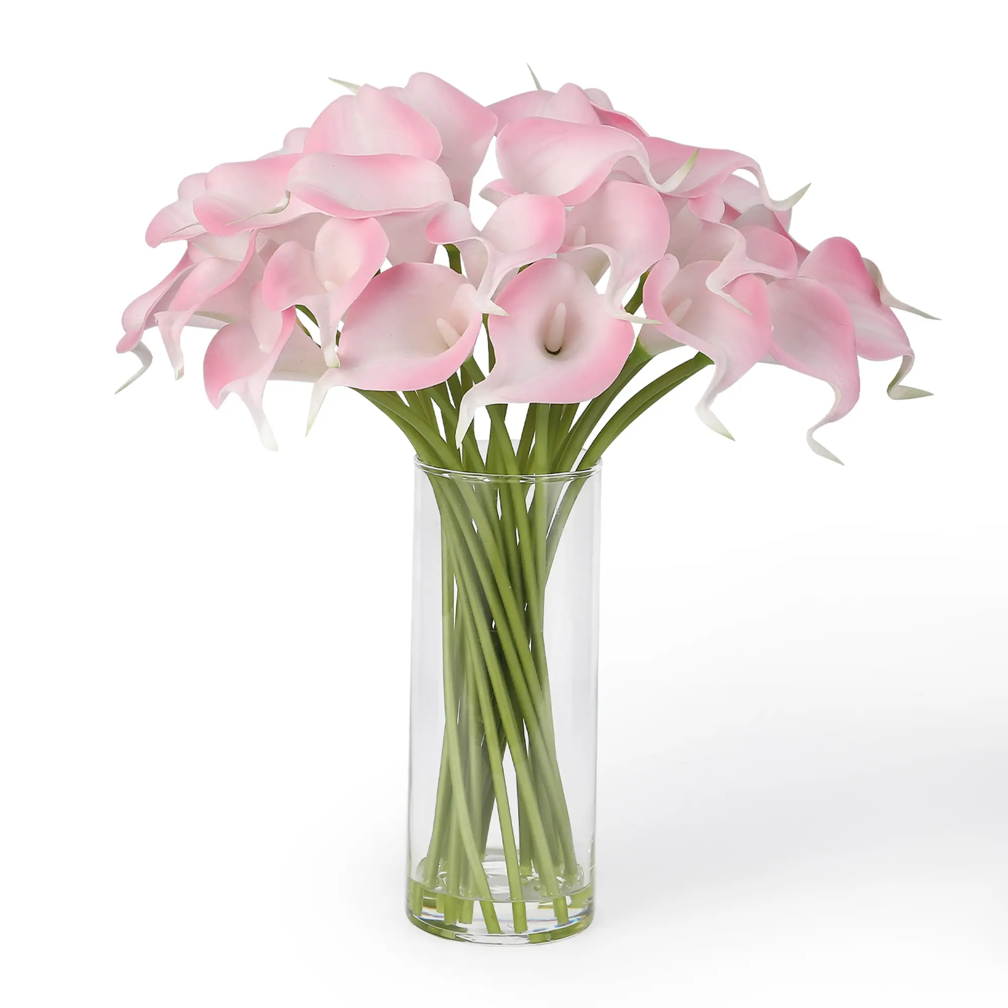 3D Bouquet Artificial Flowers Arrangement - Decorative Glass Vase with Faux Water, Floral Decor for Wedding Centerpieces, Dining Table Decor, Home Supplies Gift (No Fruit Incl.)