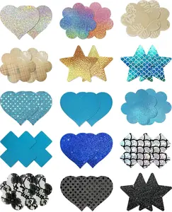 Pasties Nipple Covers Pack 14-15-24 Pairs Rave Breast Petals Sticky Boobs Pasty Bra Disposable Nipple Stickers