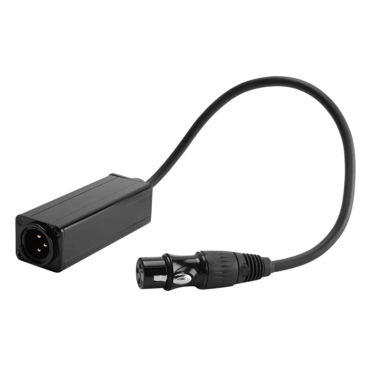 Compact Metal-Plastic Ground Loop Noise Eliminator, Anti-Interference Audio Accessory with 3-Pin XLR Plug for Car & Home Audio Systems, Accessories, Universal Fit, Plug-And-Play, Easy To Use, Eliminate Noise, Portable, Device, 1 X Audio Isolator