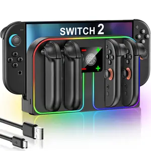 BEBONCOOL Compatible with Nintendo Switch 2 Charging Dock 2025 and Original and OLED Joycon, Magnetic Fast Charger Station for Controller Accessories