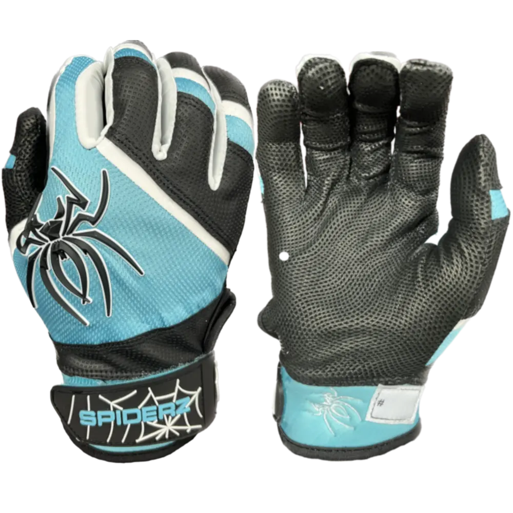 Spiderz PRO Batting Gloves - Black/Teal