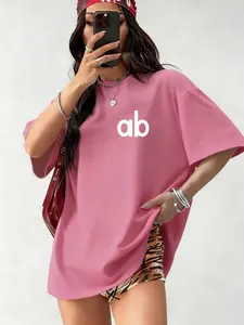 Women's Round Neck Short Sleeve T-Shirt, Vintage American Street Style, Casual Daily Wear, Pair with Jeans Shorts Work Pants Skirt, Womenswear, Streetwear