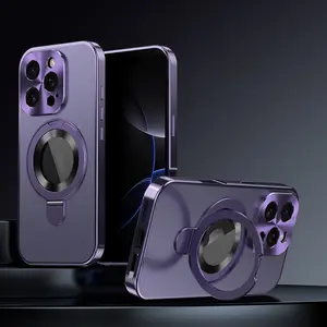 Creative Metal Privacy Screen Protector Phone Case, Smartphone Protector, Shockproof Anti-Drop Protective Design for iPhone Models 12-16 Pro Max, Stylish Protection Cover