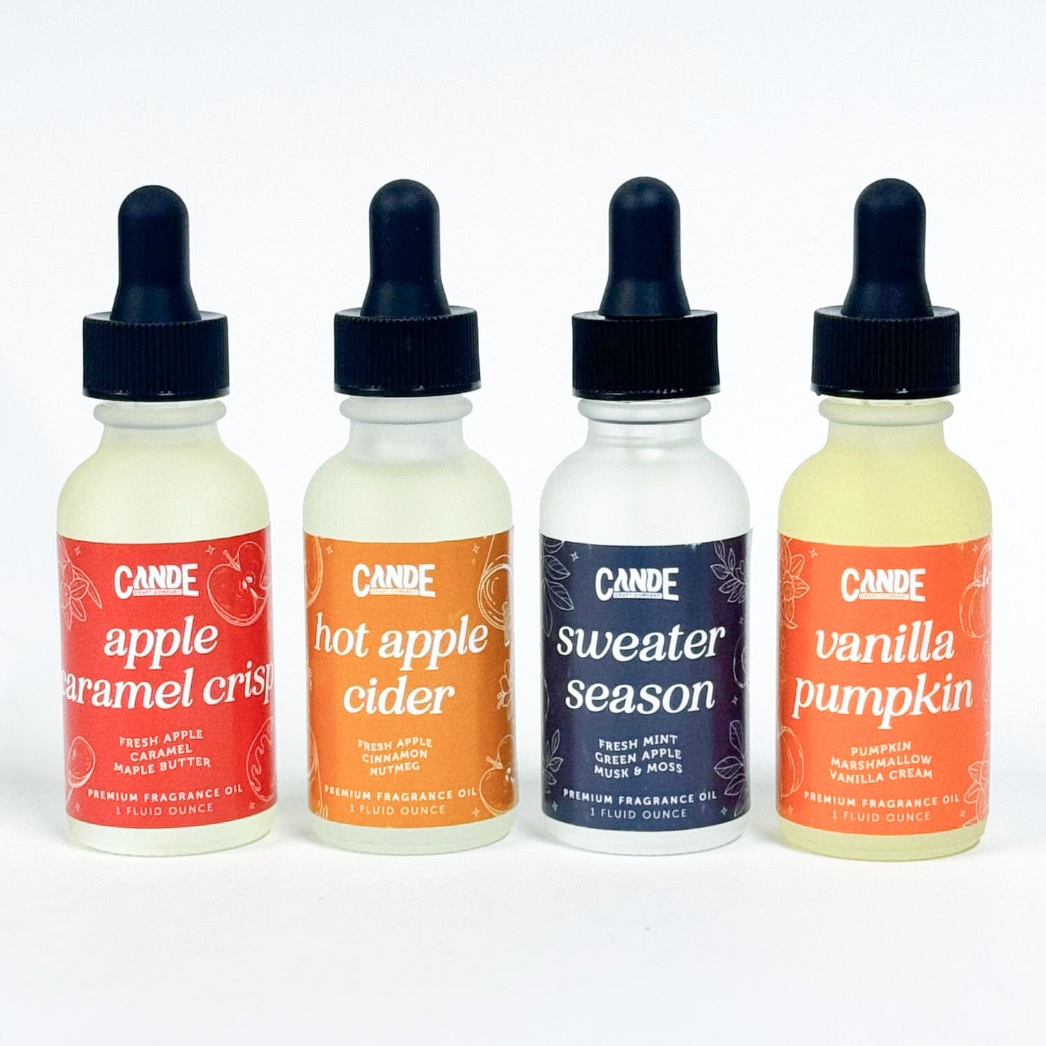 4 Pack Bundle of 1 oz Scented Fragrance Oil - Home Fragrance for Diffuser, Dryer Balls, Vents