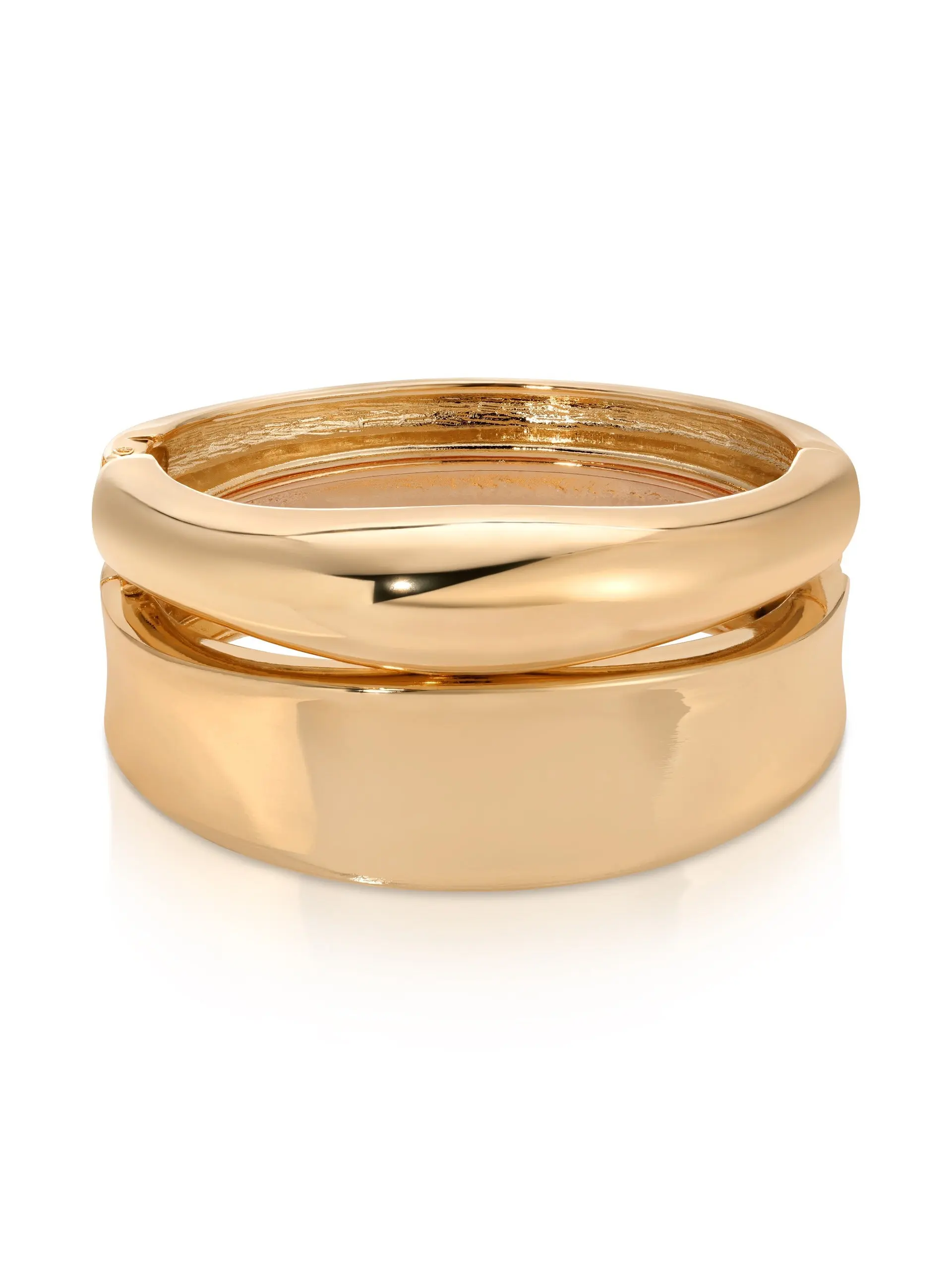 Double Golden Bangle Set Double Golden Bangle Set