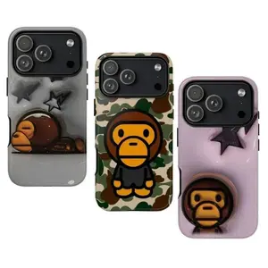 HipHop Baby Milo Tough Phone Cases For iPhone 17 16 15 14 13 12 Promax Pro Plus, Double-layer hard shell protection,best Gift