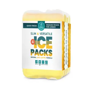 Healthy Packers Reusable Ice Packs for Lunch Bags and Coolers Slim Long Lasting Freezer Packs for Lunch Box