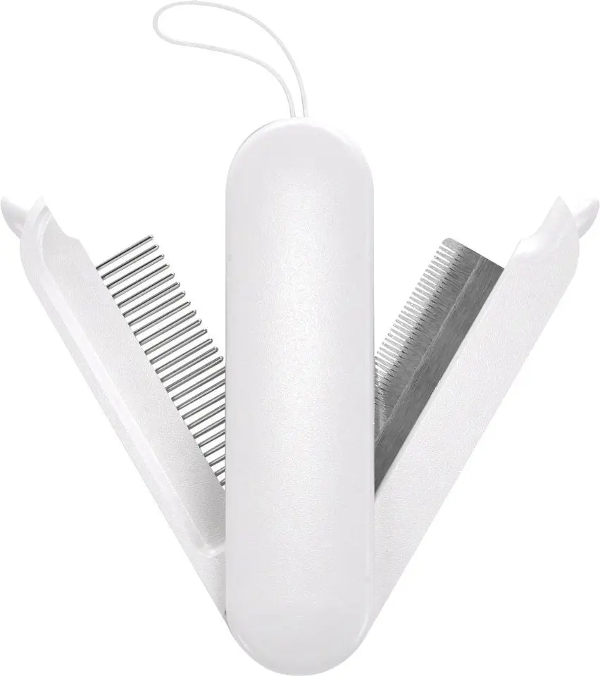 Swivel Travel Grooming Pet Comb & Deshedder