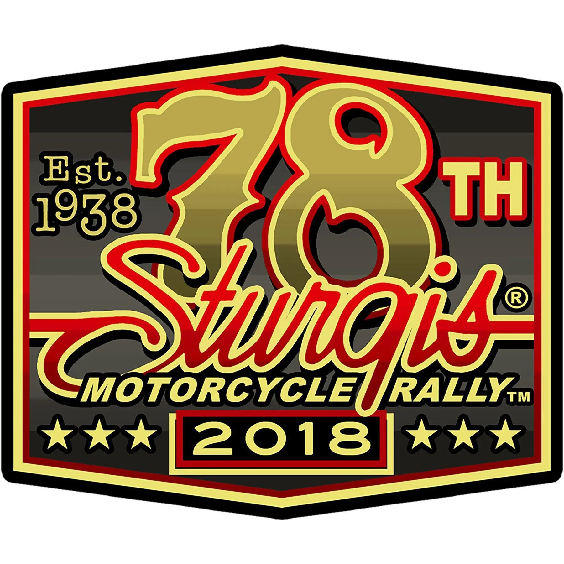 2018 Sturgis Rally 78th Anniversary Logo Biker Rally Patch