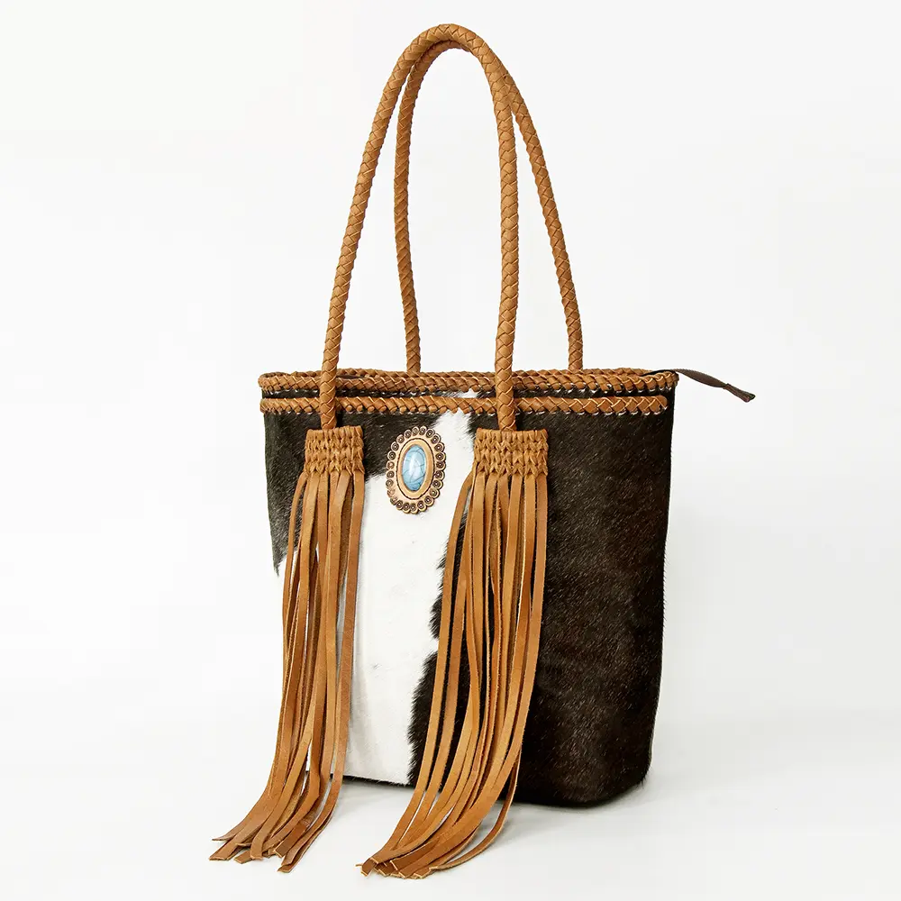 American Darling Tote Hair on Genuine Leather Western Women Bag | Handbag Purse for Cute