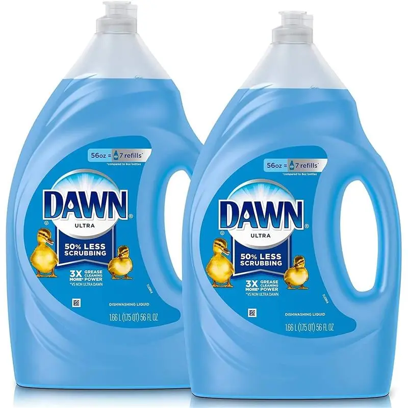 2 Pack 56 Fl Oz Original Scent Soap Dishwashing Liquid, Dish Soap Refill
