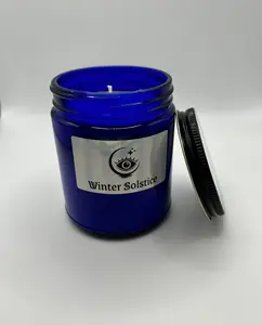 Witch's Wax Winter Solstice Candle Aromatherapy Soy Wax Nordic Air Redwoods Moss Leather Gift Holiday