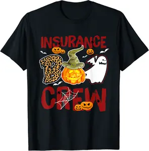 Insurance Boo Crew Halloween Insurance Agent Costume T-Shirt - Briannawo Shop 68B0CK55YWKR