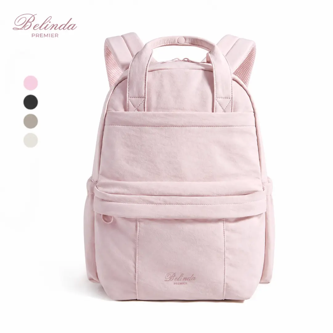 BELINDA 15.8L Casual College Backpack, Laptop Backpack School Bag Fits 14.3" Laptop & 40 oz Water Bottle, Lightweight Waterproof Travel Backpack