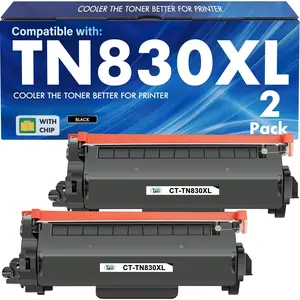 TN830XL TN830 TN 830XL 830  for  Printer DCP-L2640DW HL-L2460DW Replacement for  TN830 XL/V/R 830 XL TN-830XL  MFC-L2820DW HL-L2405W HL-L2400D HL-L2480DW Black High Yield