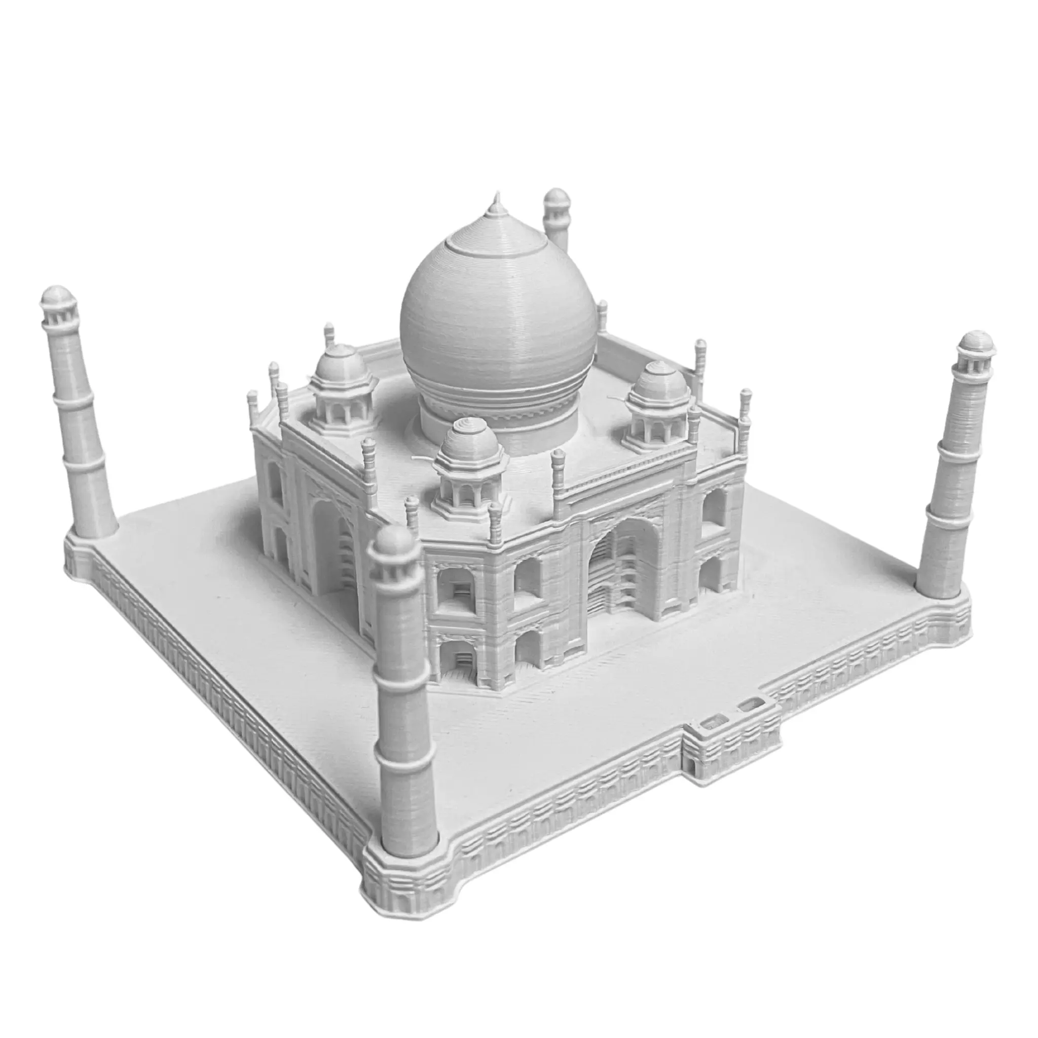 Taj Mahal Replica – Agra India World Wonder Architectural Model 4-inch Square Base Mughal Architecture Tribute