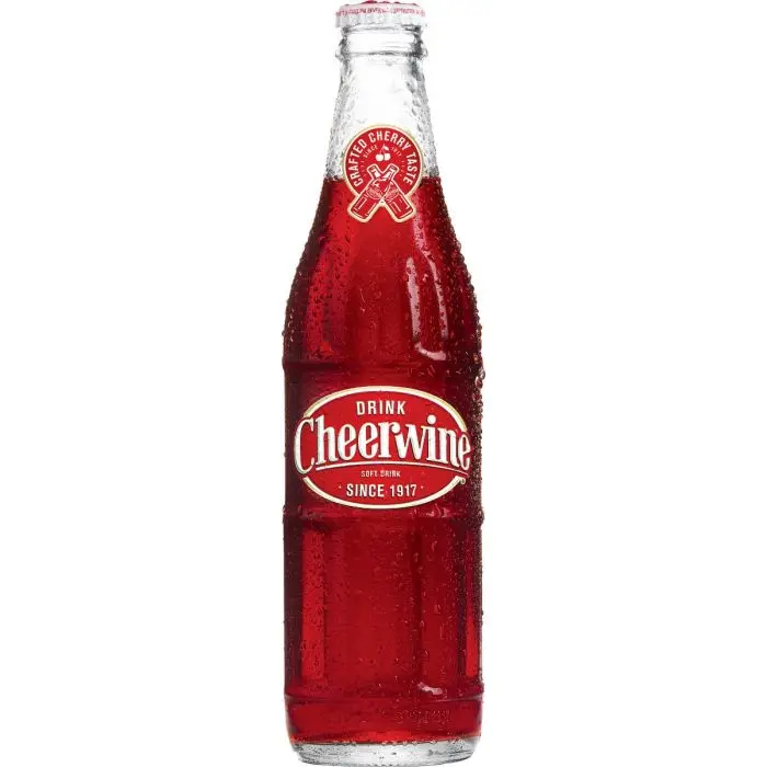 Cheerwine Cherry Soda, 12oz Glass Bottles