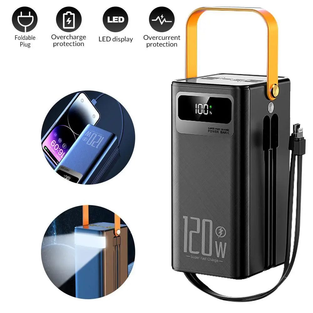 KEPEAK 40000mAh Portable Power Station 22.5W Fast Charging with LED Display