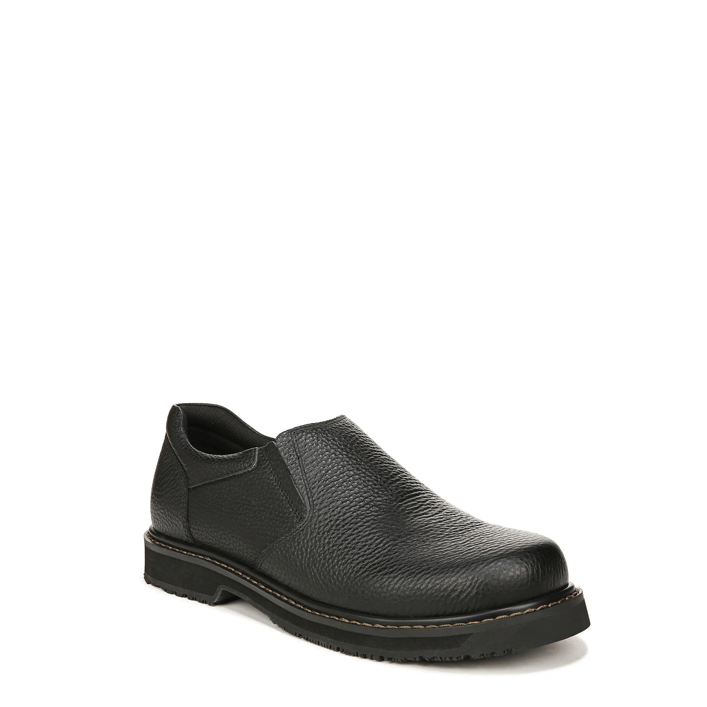 Dr. Scholl's Men's Winder II Leather Slip-On Formal Dress Shoes - Business Style Footwear, Workwear, Synthetic, Oil-Resistant, Slip-Resistant, Anti-Microbial, Arch Support, Wide Width Available