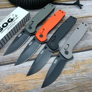 Hot Selling High Quality Outdoor Pocket Folding Knife D2 Blade Nylon Fiber Handle Camping Fishing Knife Jungle Survival Multi-Purpose Knife EDC Carrying Tool Christmas Gift Portable Multipurpose Knives