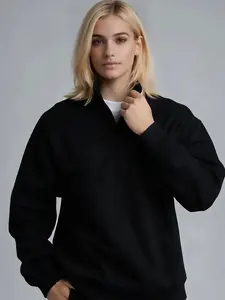 Comfortable | Basic Quarter Zip Mock Neck