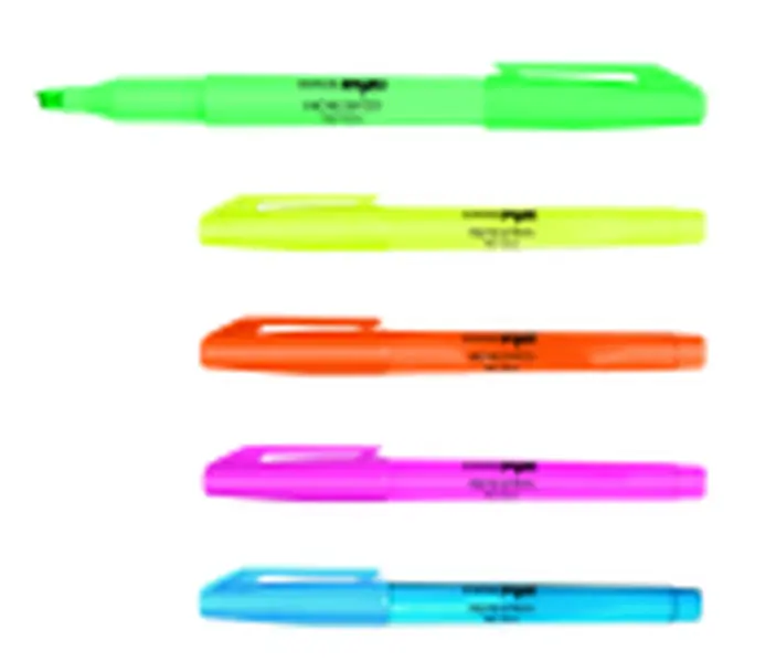 School Smart New Chisel Tip Highlighting Pens, Yellow, Non-Toxic, Wide-Fine Tip, Marking Tool for Studying, Office Stationery, Pack of 20