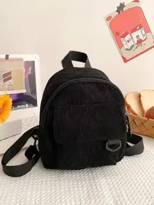 Retro style casual practical texture backpack, high-quality fashionable and exquisite mini backpack, multi pocket design, can accommodate personal belongings, suitable for commuting to work, shopping in the mall