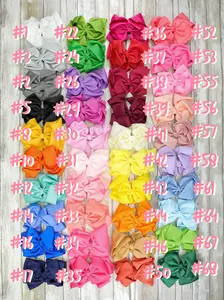 Double Layer Bows 6.5 Inch - 40 Colors Available