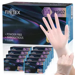 1000PCS Vinyl Disposable Gloves, FINITEX Latex-Free Food Household Safe Touch Screen Clear Hand Protection Tear&Rip-Resistant Non-Slip Cleaning Gloves,Spring Dad Boyfriend Holiday Love mothersdaygift
