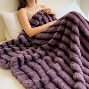 Soft Fluffy Blanket, Comfortable Cover, Full Size, Multiple Colors Available, Suitable for Sofa Bed Travel, Pet Friendly, All Seasons, Soft Throw Blanket