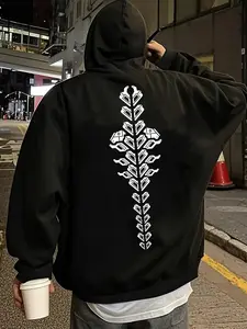 Men's Graphic Print Fitted Hoodie Sweatshirts Long Sleeve Casual Sandevistan Cyberpunk Edge Merchandise, Vintage Fabric Design Aesthetics with Chozo Curse Technology, Perfect for Fans