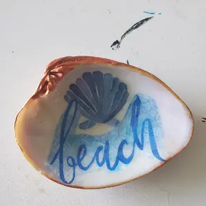 Beach handmade clamshell art trinket Handmade Handmade Sculpture