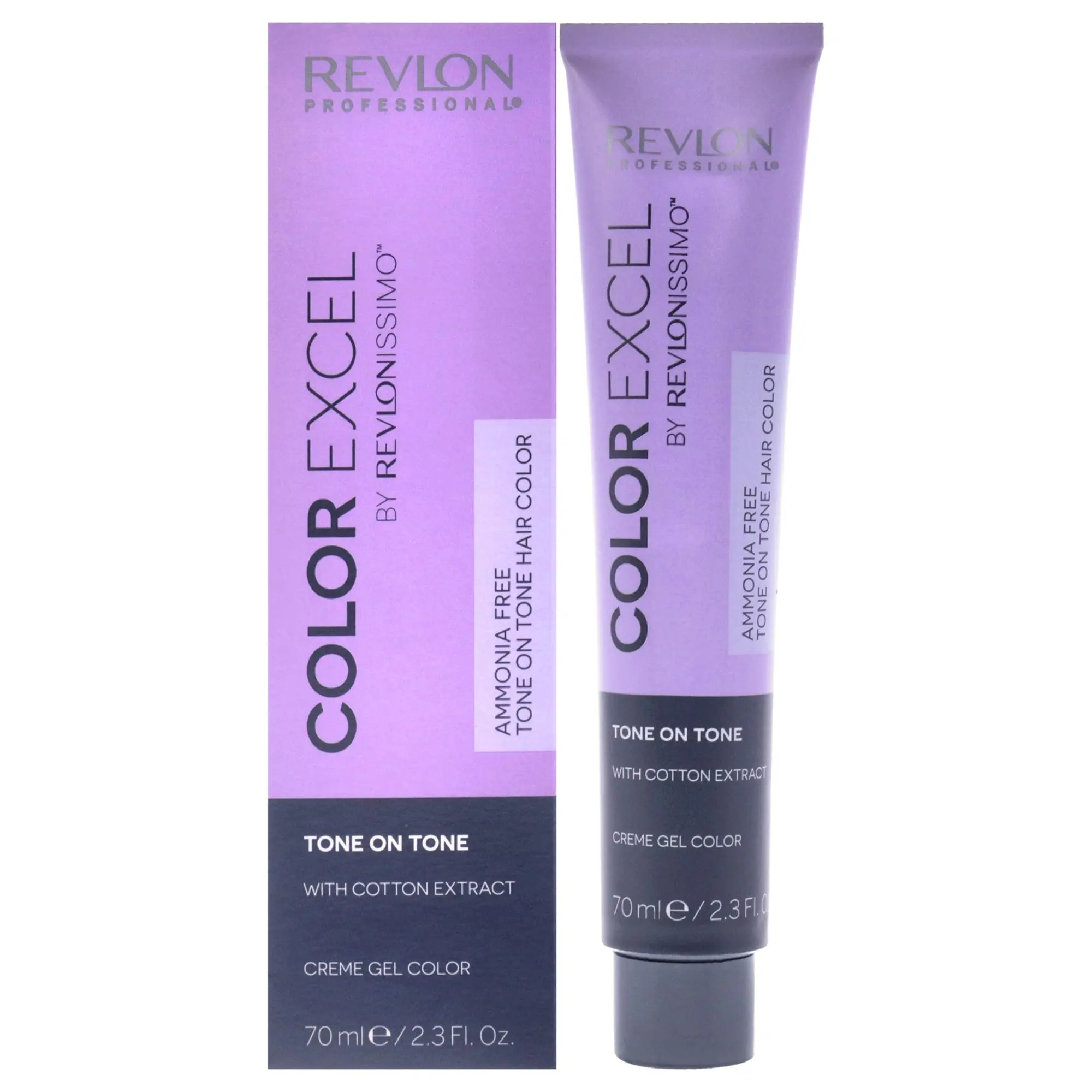 Revlon Professional Revlonissimo Color Excel Gentle Ammonia-Free Tone-on-Tone Hair Color Creme Gel - Intense Purple Red 66.66 Shade, Unisex, 2.3 oz