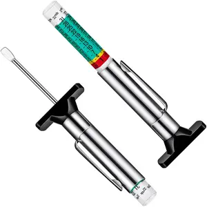 2-Pack Tire Tread Depth Gauge, Color Coded Tire Depth Gauge with Pocket Clip in 1/32 Inch Increments, Accurate Tread Gauge Depth 32nds Measuring Tool for , Semi  Tire Tread Checker