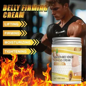 100G Heat Body Massage Cream, Powerful Firming Heat Cream,Turmeric Bee Venom with Ginger, Aloe Vera & Bee Venom: Beauty & Firming. Suitable for Light Beige in the Abdomen, Belly, Arms & Legs - Gentle on Tight, Drying Light Beige