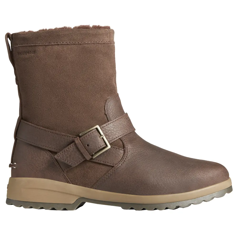 Sperry Womens Maritime Step In Pull On Casual Boots Ankle Low Heel 1-2" - Brown
