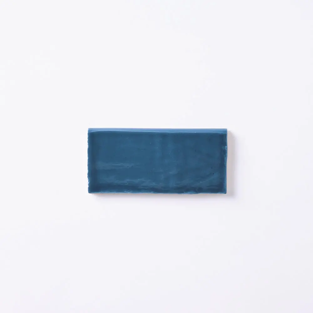 St Lucia Azul 2.5 x 5 Bullnose Ceramic Tile Glossy