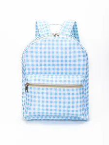 Back to school Blue Plaid Kids Backpack