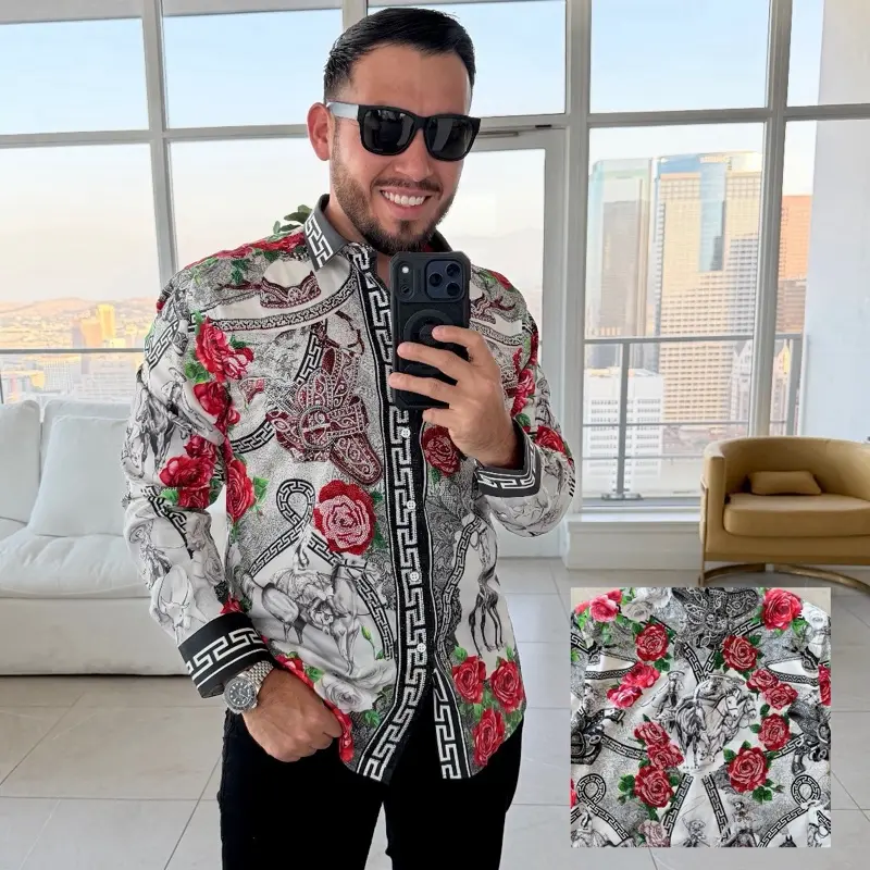 WESTERN RHINESTONE LONG SLEEVE (SLIMFIT)