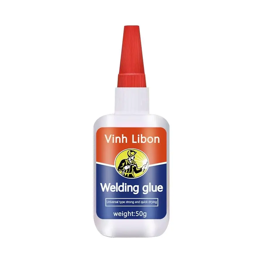 High Durability Metal Welding Adhesive Glue, 50ML Single Bottle with Precision Nozzle Applicator, Quick Drying Long-Lasting Waterproof All-Seasons Adhesive for Industrial Automotive Metals, Home Repairs