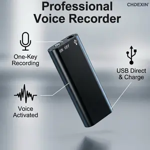 Professional Voice Activated Digital Recorderl 8GB HD NoiseReduction Audio Recorderl Ultra-Thin Portable RecordingPen For Meetings & Interviews