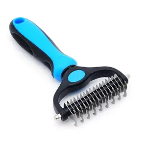 Pet Gromming Brush for Dogs & Cats Double Sided Shedding, No More Flying Hair Versatile, Grooming Tool for Regular Care