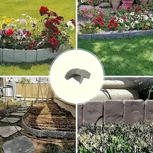 20 Pcs / 50 Pcs Garden Border Fence Set, Decorative Outdoor Garden Edging for Lawn & Flower Bed