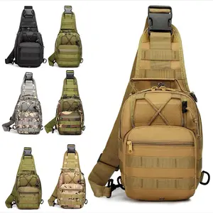 RTC517 Men Backpack Molle Tactical Sling Chest Pack Shoulder Bag Outdoor Hiking Travel