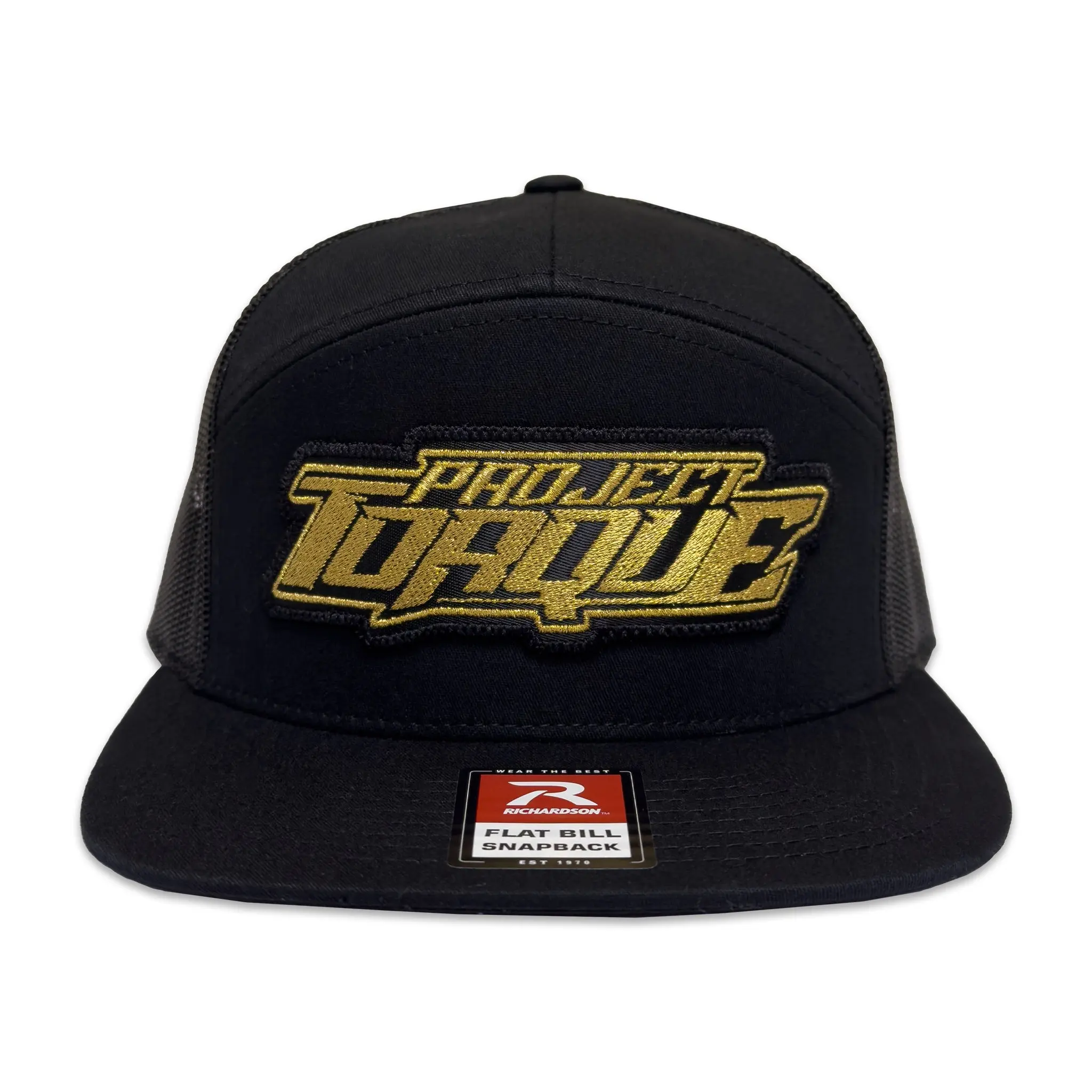 EDGE LOGO MESH SNAPBACK – GOLD