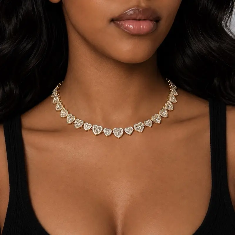 Amour Heart Necklace -18KT Gold Plated