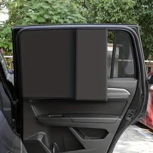 Car Magnet Side Window Sunshade Curtain Magnetic Black Shading Net Sunshade Insulation Privacy Curtain Row Car Window Sunshade Curtain Universal Car Accessories