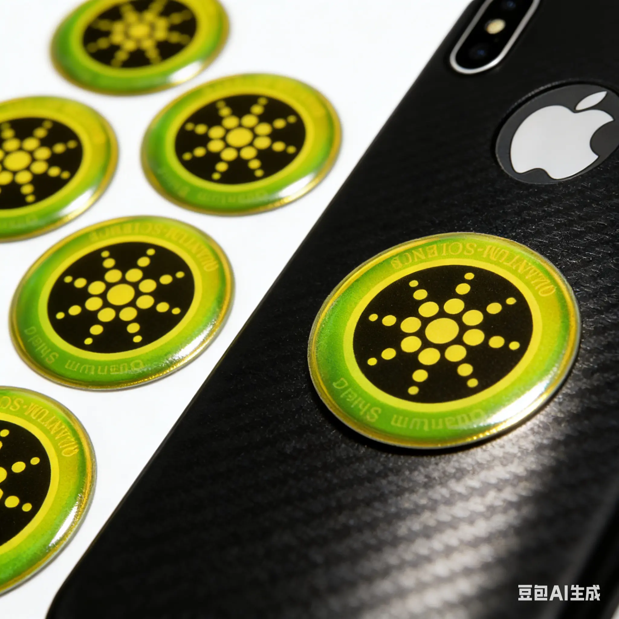 Gold EMF Protection Stickers Accessories (6Pcs) - Cellphone, Smartphone, Laptop Protector for Indoor Recreation Devices, Polycarbonate, Emf Blocking, Pc Material, Gold Indoor Recreation, Protective, Neutralizers Devices Accessories