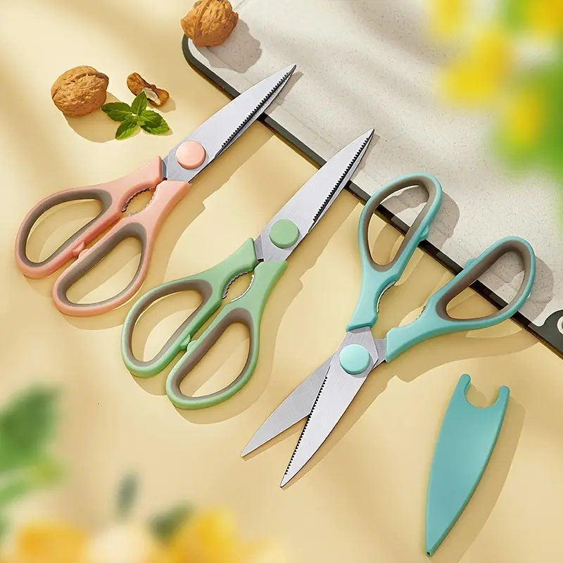 Heavy-Duty Stainless Steel Scissors, Detachable and Multi-Use for BBQ Cooking, Kitchen Use, and Campfire Parties